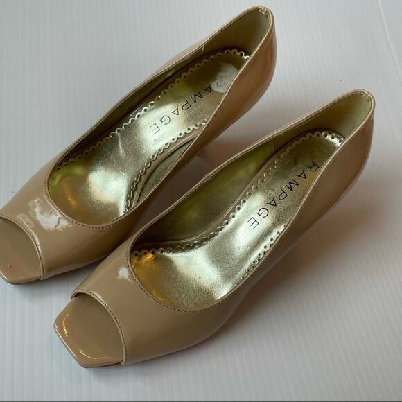 Rampage peep toe cork heel nude - Picture 5 of 12